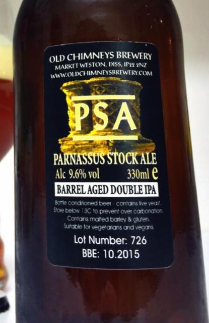 PSA 9.6%, Old Chimneys Brewery, England