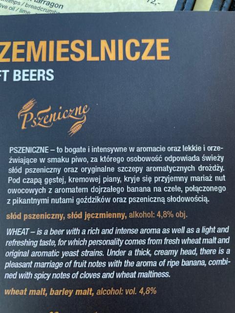 Pszeniczne 4.8%, Browar Stary Rynek, Poland