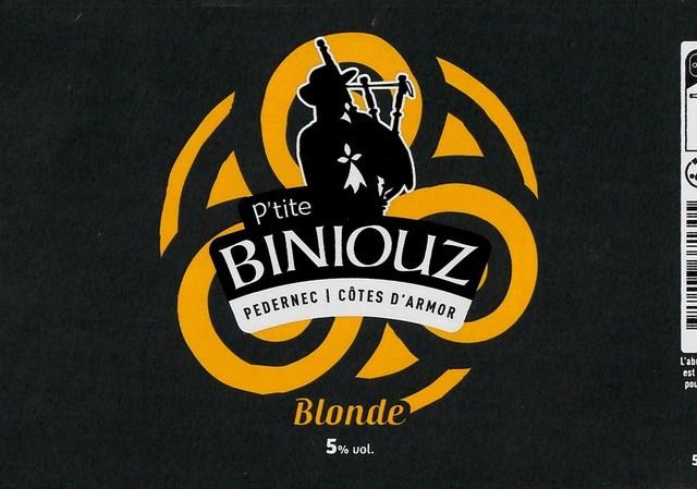 P'tite Biniouz Blonde, Brasserie Régionale De L'Ouest (Ex L'Hirondelle - Ménez Bré)