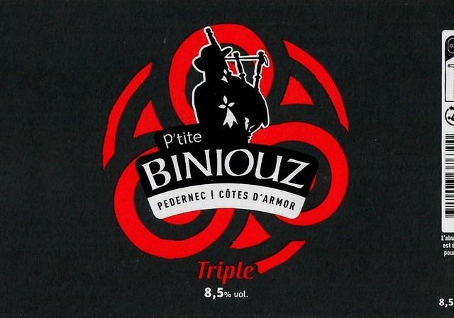 P'tite Biniouz Triple 8.5%, Brasserie Régionale De L'Ouest (Ex L'Hirondelle - Ménez Bré), France