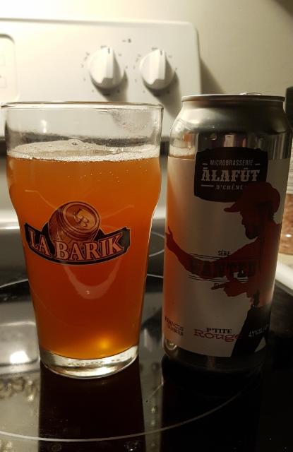 P'tite rouge 4.7%, Microbrasserie À La Fût, Canada