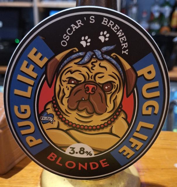 PUG LIFE 3.8%, Oscar's Brewery, England