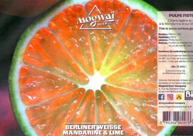 Pulpe Fiction 2.9%, Mogwaï Beer Company, France