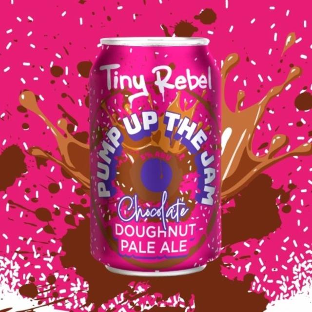Pump Up The Jam - Chocolate Doughnut Pale Ale 5.0%, Tiny Rebel Brewing, Wales
