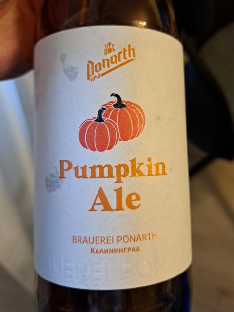 Pumpkin Ale 6.5%, Brauerei Ponarth / Pivovarni Ponart / Пивоварни Понарт, Russia