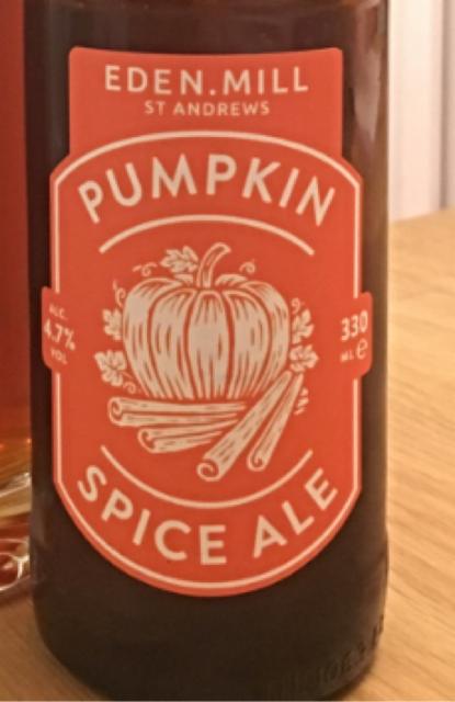 Pumpkin Spice Ale 4.7%, Eden Mill Brewery, Scotland