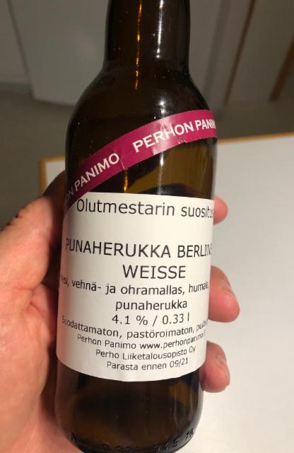 Punaherukka Berliner Weisse 4.1%, Perhon Panimo, Finland