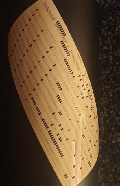 Punched Card 9.5%, Zagovor Brewery, Russia