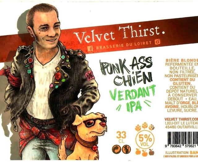 Punk Ass Chien Verdant IPA 5.0%, Velvet Thirst, France