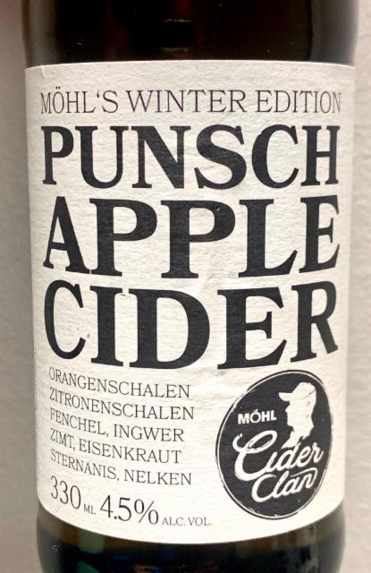 Punsch Apple Cider 4.5%, Mohl, Switzerland
