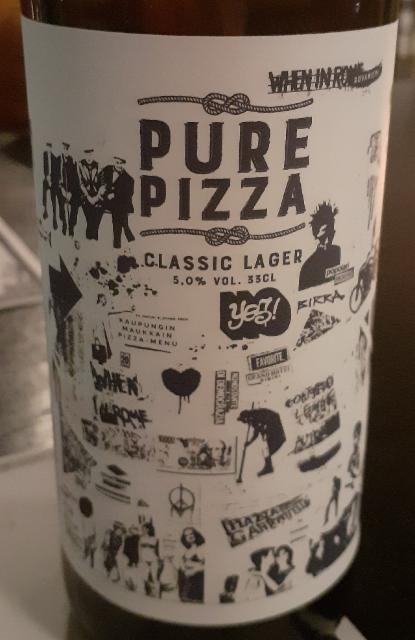 Pure Pizza - classic lager 5.0%, Karvilan Panimo, Finland