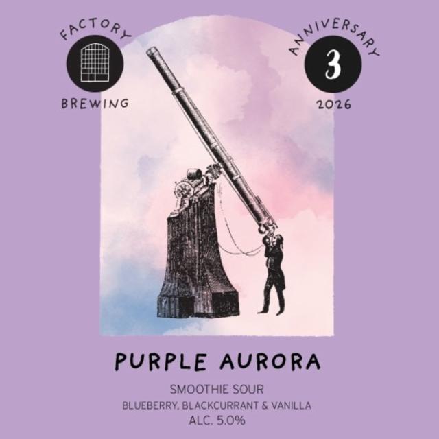 Purple Aurora 5.0%, Factory Brewing, Finland