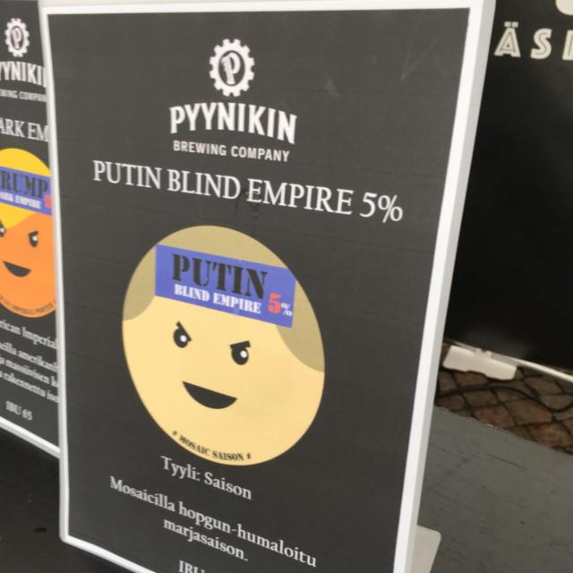 Putin Blind Empire 5.0%, Pyynikin Brewing Company, Finland