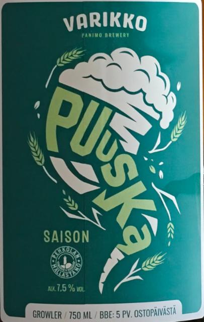 Puuska 7.5%, Varikko Panimo, Finland