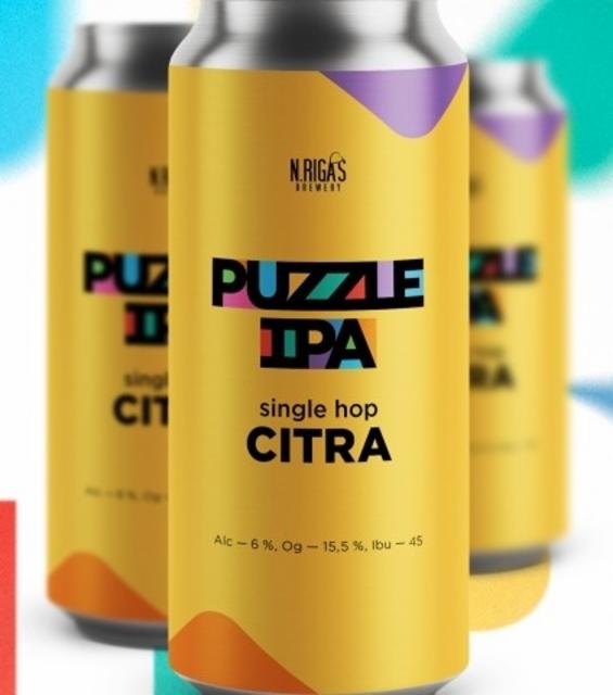 Puzzle IPA Single Hop Citra 5.5%, New Rigas Brewery, Russia