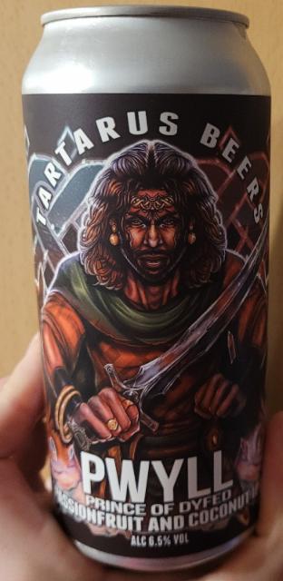 pwyll passion fruit & coconut IPA 6.5%, Tartarus Beers, England