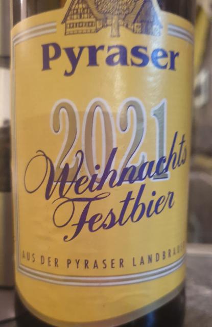 Pyraser Weihnachtsfestbier 2021 6.1%, Pyraser Landbrauerei, Germany