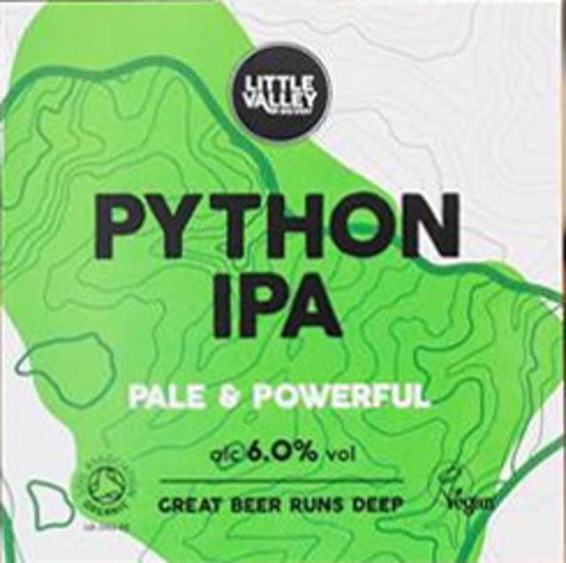 Python IPA 6.0%, Little Valley Brewery, England