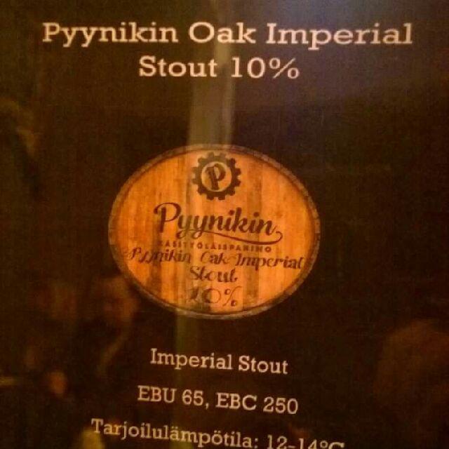 Pyynikin Oak Imperial Stout 10.0%, Pyynikin Brewing Company, Finland