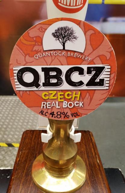 QBCZ Czech 4.8%, Quantock Brewery, England