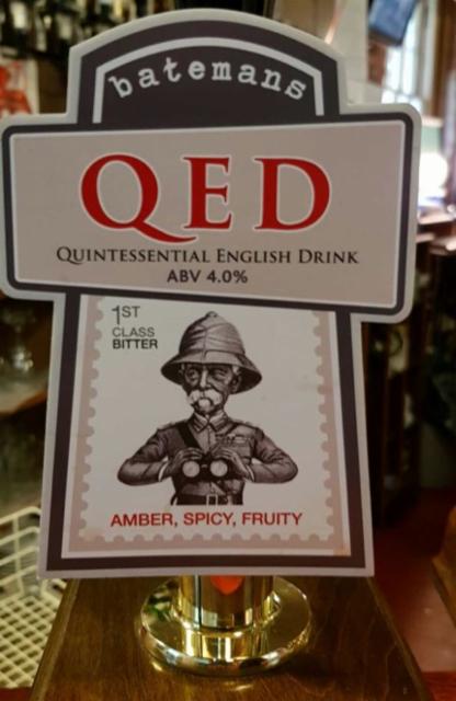QED 4.0%, Batemans Brewery, England