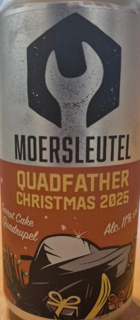 Quadfather christmas 2025 11.0%, Brouwerij De Moersleutel, Netherlands