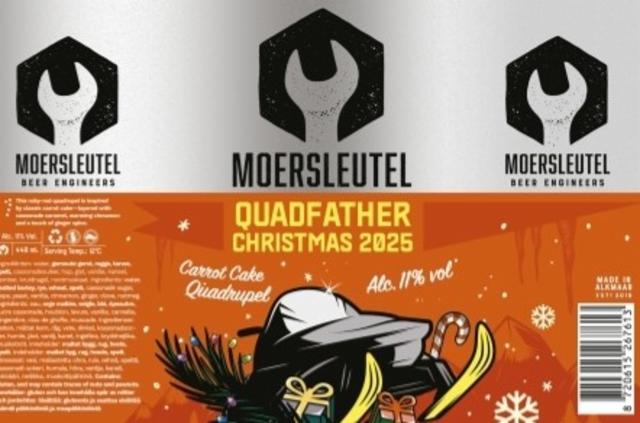 Quadfather Christmas 2025 11.0%, Brouwerij De Moersleutel, Netherlands