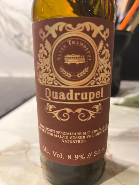 Quadrupel 8.9%, Brauerei Altes Tramdepot, Switzerland