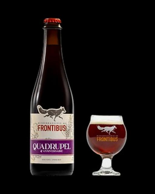 Quadrupel 4e anniversaire 10.5%, Microbasserie au Frontibus, Canada