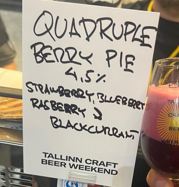 Quadruple Berry Pie 4.5%, Brewski, Sweden