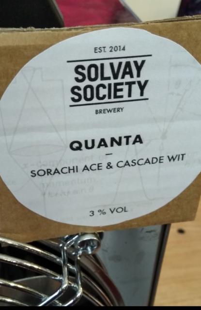 Quanta 3.0%, Solvay Society, England