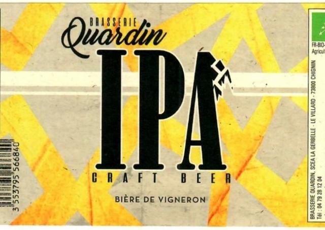 Quardin IPA 5.5%, Brasserie Quardin, France