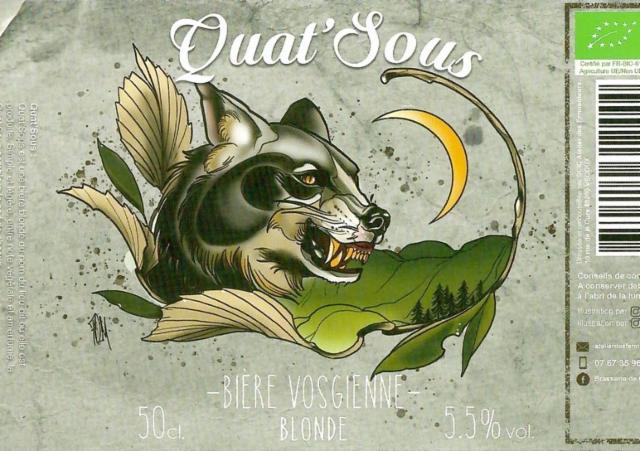 Quat'Sous Blonde, Brasserie De Quat'Sous
