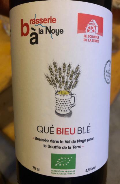 Qué Bieu Blé 4.5%, Brasserie À La Noye, France