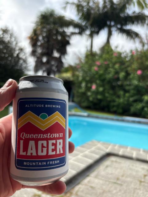 Queenstown lager 4.0%, Altitude Brewery Queenstown, New Zealand