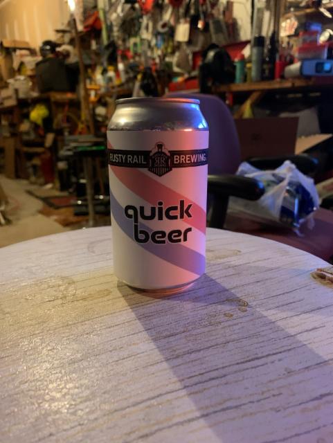 Quick Beer 4.8%, Rusty Rail Brewing Company, United States