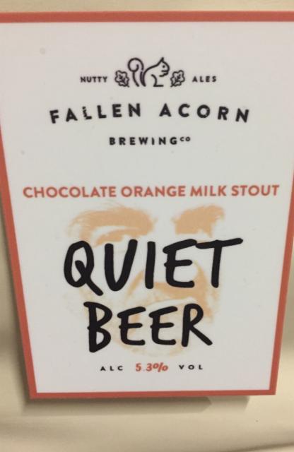Quiet Beer 5.3%, Fallen Acorn Brewing Co., England