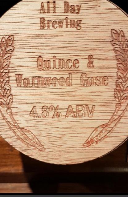 Quince & Wormwood Gose 4.8%, All Day Brewing Company, England