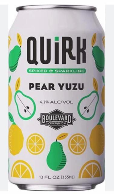 Quirk Pear Yuzu, Boulevard Brewing Company (Duvel-Moortgat)