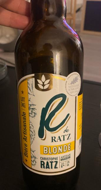 R De Ratz Blonde 6.0%, Brasserie Artisanale Ratz, France