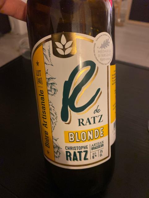 R de Ratz Blonde, Brasserie Artisanale Ratz