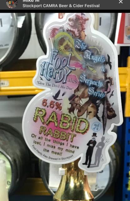 Rabid Rabbit 5.5%, Fool Hardy Ales, England