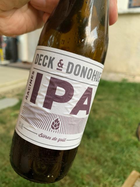 Racines IPA 6.0%, Deck & Donohue, France