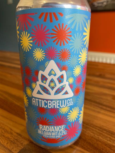 Radiance - Belgian Wit 5.2%, Attic Brew Co., England