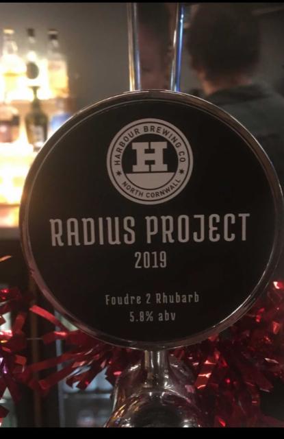 Radius Project 2019 - Foudre 2 Rhubarb 5.8%, Harbour Brewing Company, England