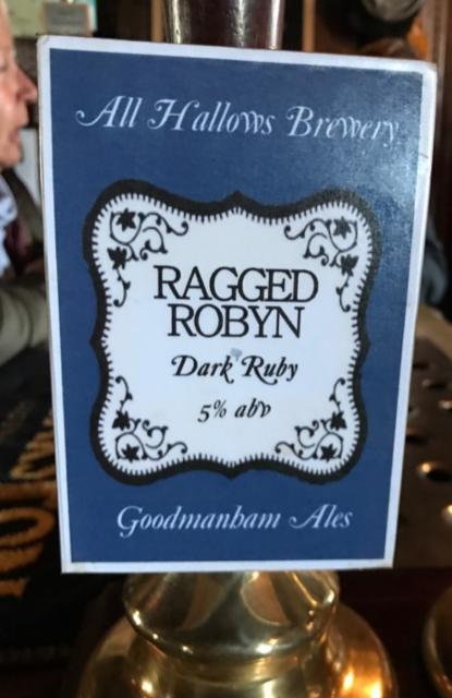 Ragged Robyn 5.0%, All Hallows Brewery, England