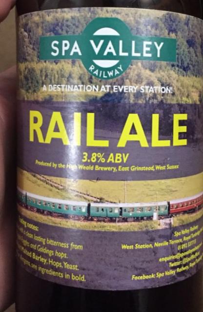 Rail Ale 3.8%, High Weald Artisan Brewery, England