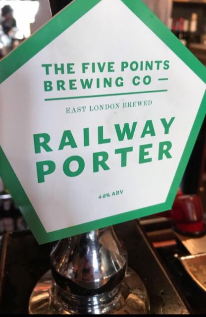 Railway Porter 4.8%, The Five Points Brewing Company, England