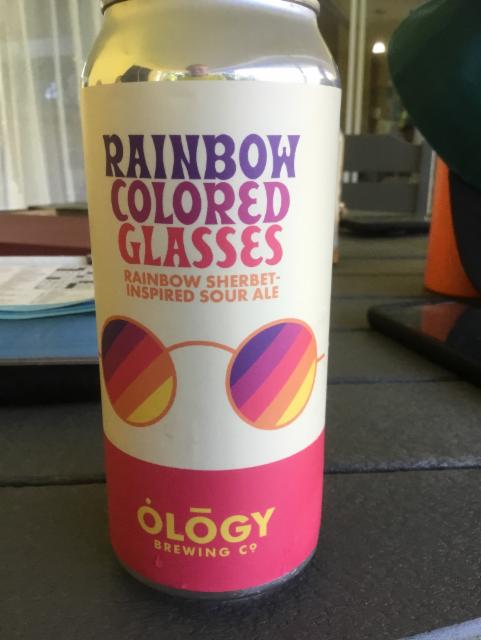Rainbow Colored Glasses Rainbow Sherbet Inspired Sour Ale, Ology Brewing Co