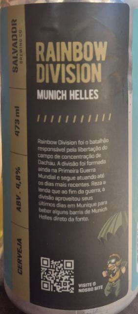 Rainbow Division 4.8%, Salvador Brewing Co, Brazil